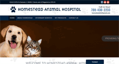 Desktop Screenshot of homesteadanimalhospitalil.com